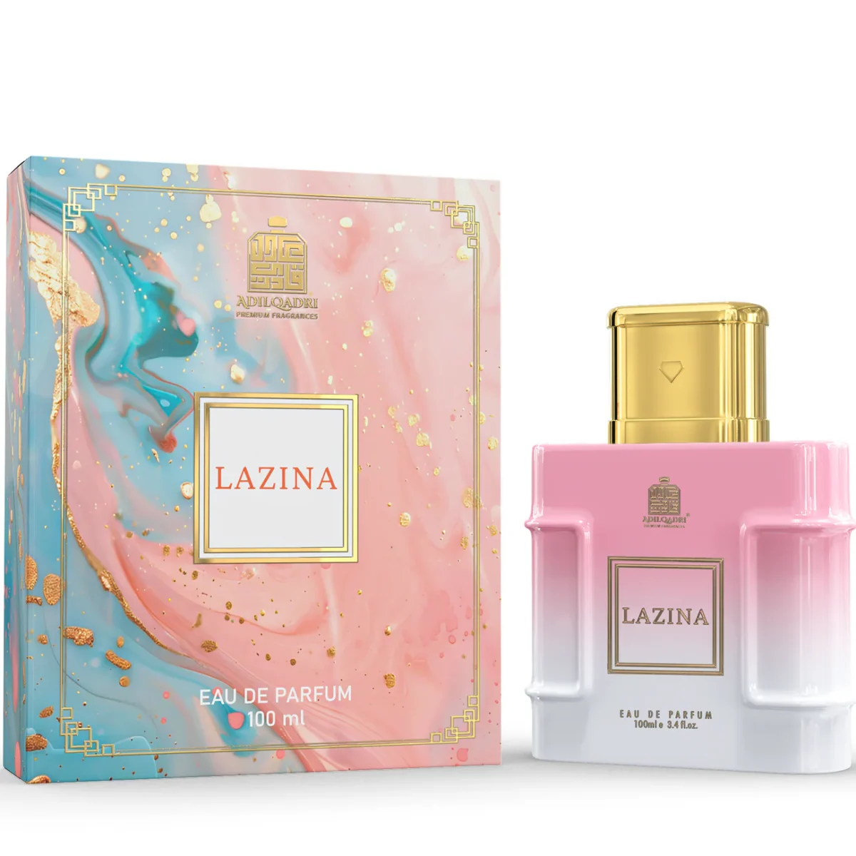 Adilqadri Lazina Perfume for Men and Women | Long Lasting Eau De Parfum for Men & Women | Fruity, Floral & Woody Fragrance with Amber & Musk Notes | 100ml - Image 1