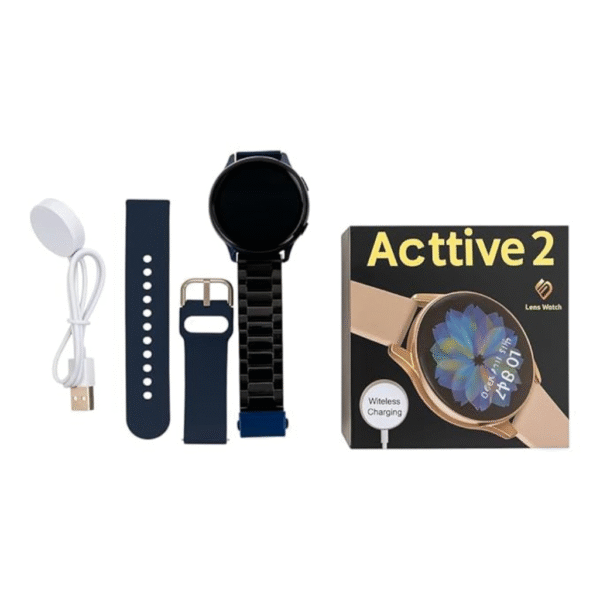 Active 2 Smart Watch, 1.8-inch HD Touch Display, Bluetooth Calling, Heart Rate & SpO2 Monitor, Wireless Charging