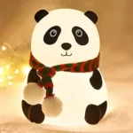 Panda Lamp for Kids, Panda Nursery Soft Silicon Lights with Battery, 7 Color Table Lamp,Room Decor