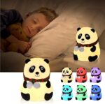 Panda Lamp for Kids, Panda Nursery Soft Silicon Lights with Battery, 7 Color Table Lamp,Room Decor - Image 2
