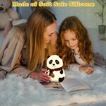 Panda Lamp for Kids, Panda Nursery Soft Silicon Lights with Battery, 7 Color Table Lamp,Room Decor - Image 3