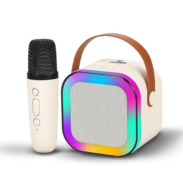 Wireless Karaoke Speaker with Bluetooth – Portable Music System with Lights & Mic
