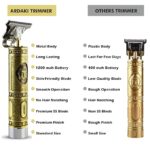 ARDAKI Beard Trimmer For Men, Professional Hair Clipper, Adjustable Blade Clipper and Shaver (Metal Body) - Image 5