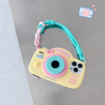 Retro Camera Shape Stand Phone Case With Lanyard Strap 14 Pro Max - Image 2