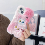 Warm Fluffy Furry Cat Embroided Camera Protection Phone Case - Image 2
