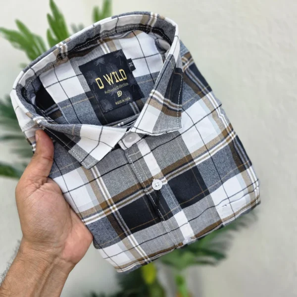 Oxford cloth checked Shirts