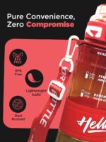 SAGEWARE 1L Motivational Water Bottle with Time Marker Transparent - Image 3