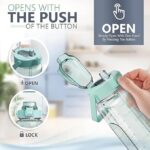 2 Litre Water Bottle with Motivational Time Marker, Straw & Handle -Leakproof, Durable, Non-Toxic, BPA-Free for Office - Image 5