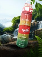 SAGEWARE 1L Motivational Water Bottle with Time Marker Transparent - Image 2